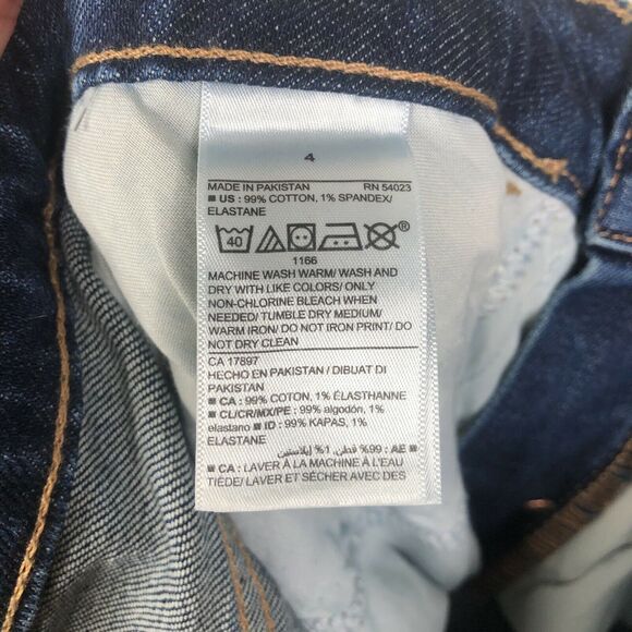 NEW Old Navy Extra High Rise Button Fly Flare Blue Jeans Womens Size 4 - Picture 6 of 7